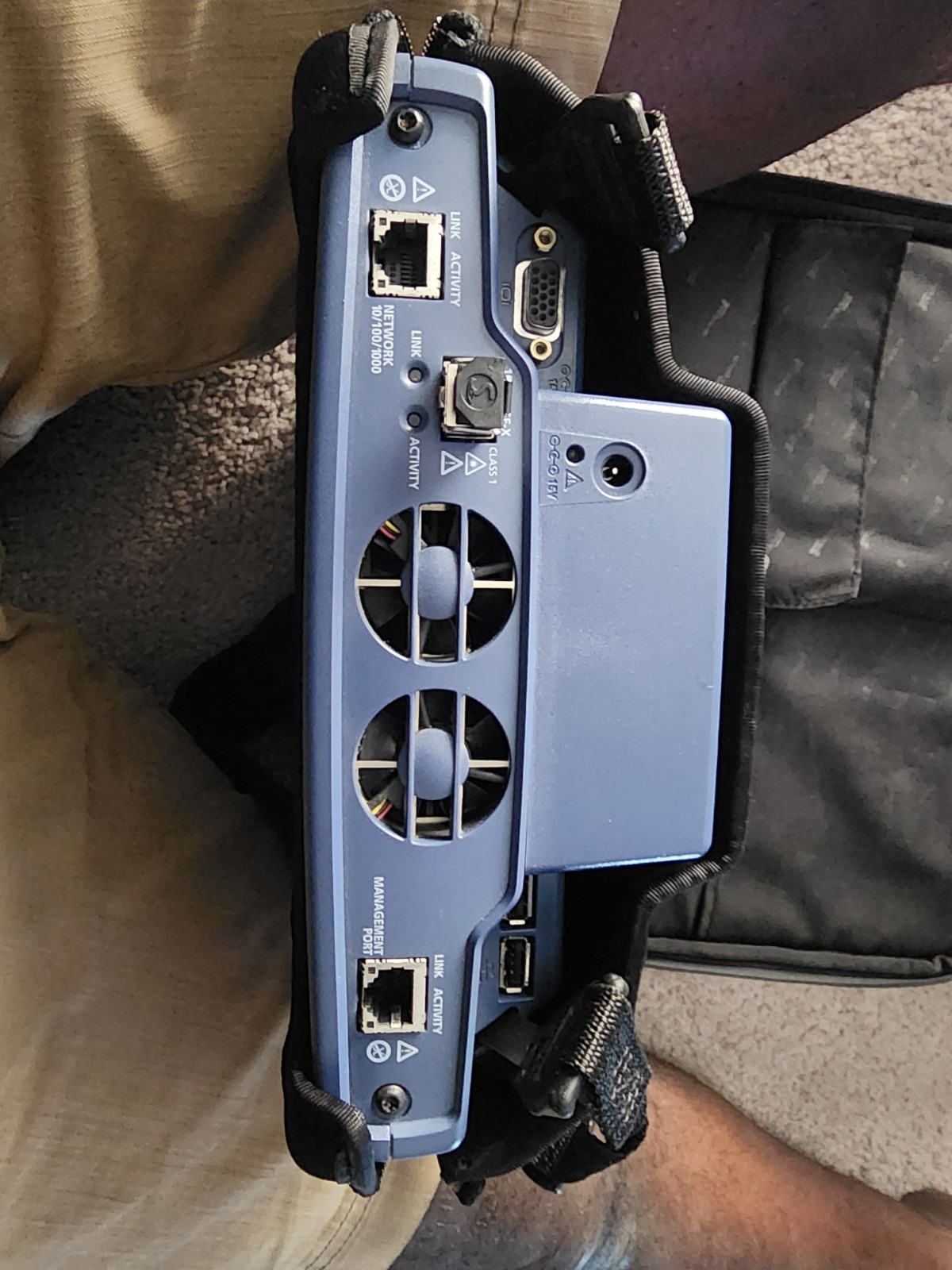 Networking Equipments With Agillent Technologies Carrying Bag.