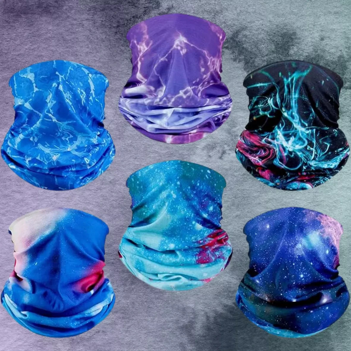6 PCS Gator Face Mask - Unisex Reusable Cloth Neck Gaiter Face Mask Sleeve sport