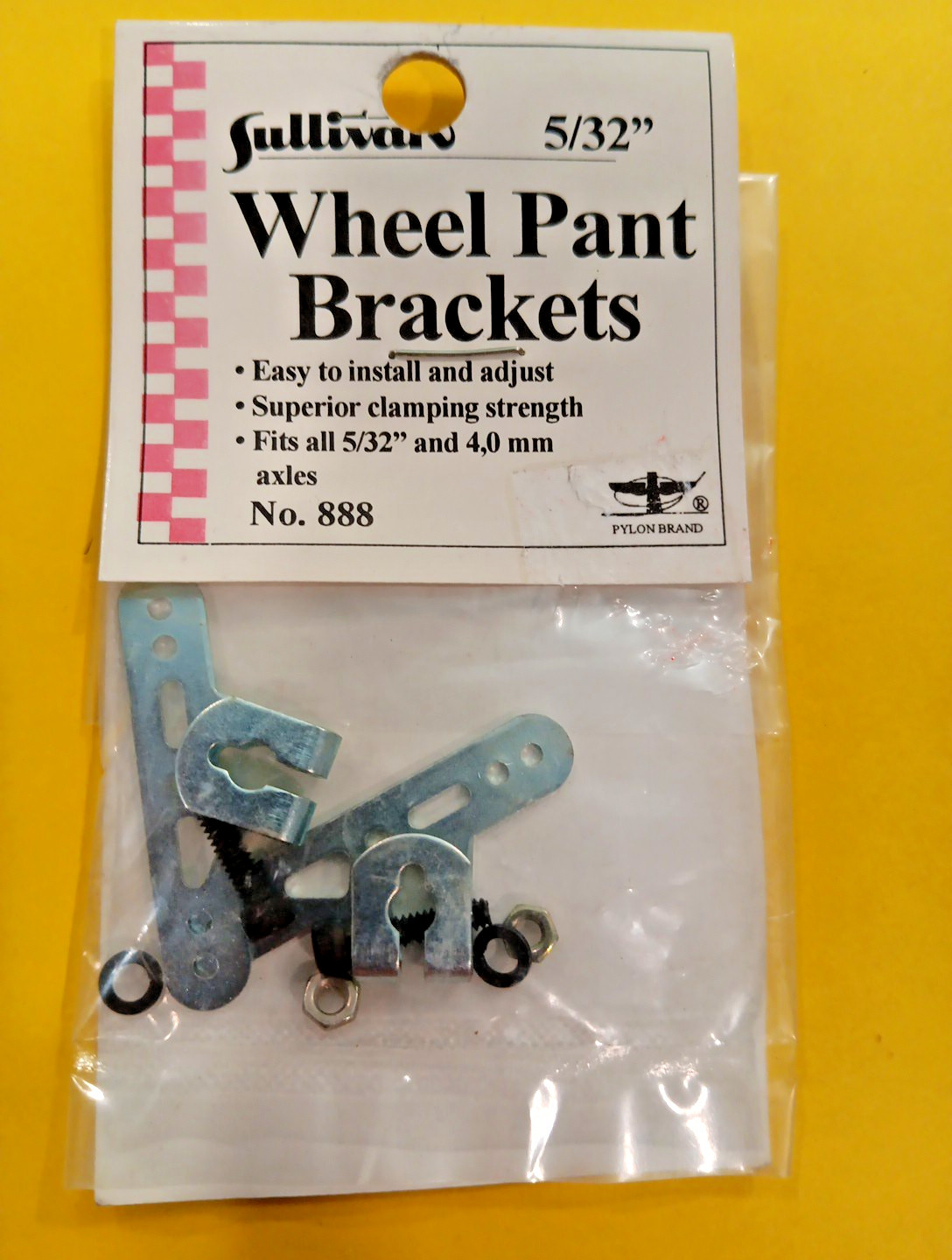 SULLIVAN PN S888 ~ NIP! ~ 5/32" Wheel Pant Brackets