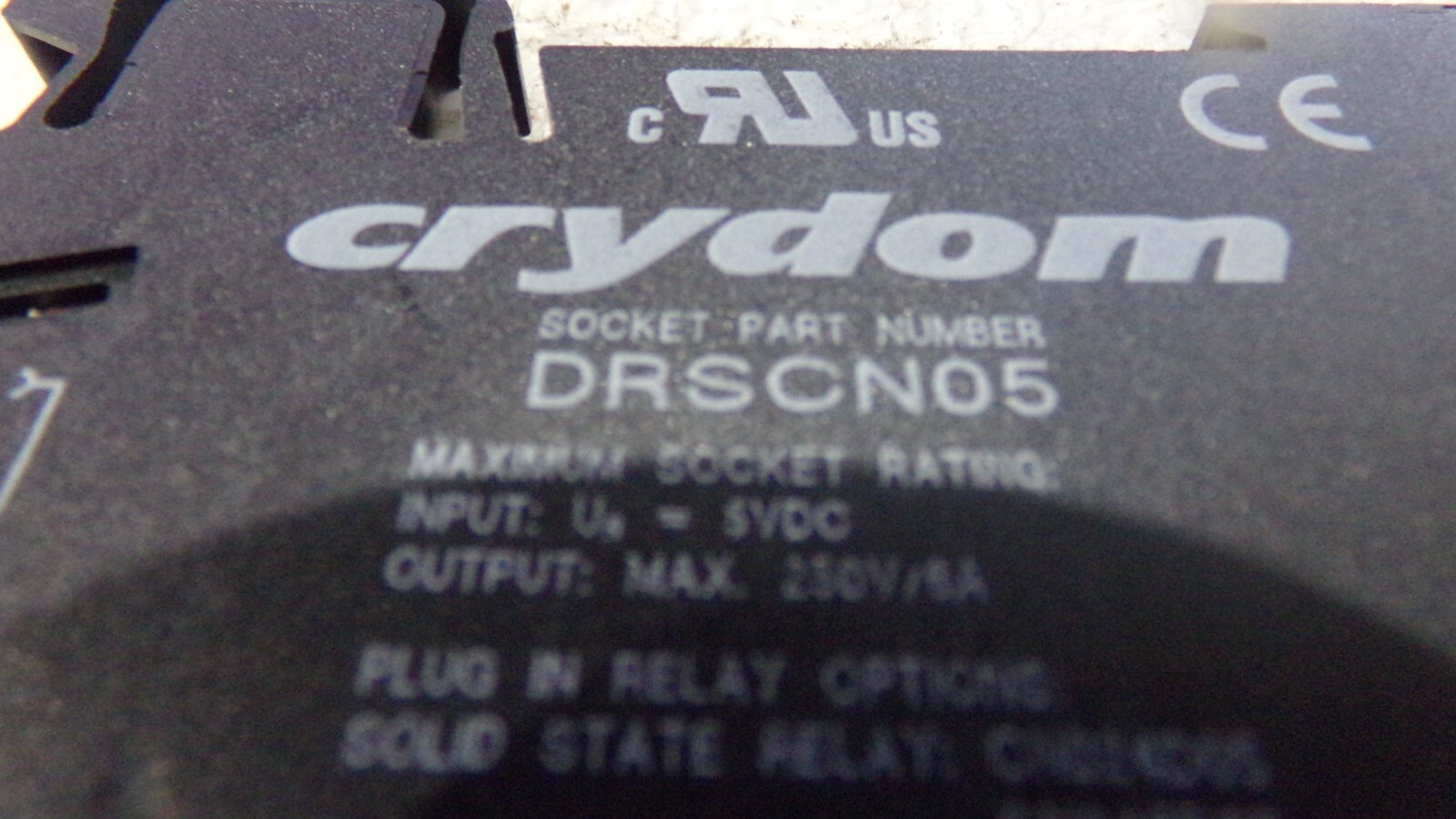 Crydom Socket Part Number: DRSCN05 with CN048D05 Plug In SCR