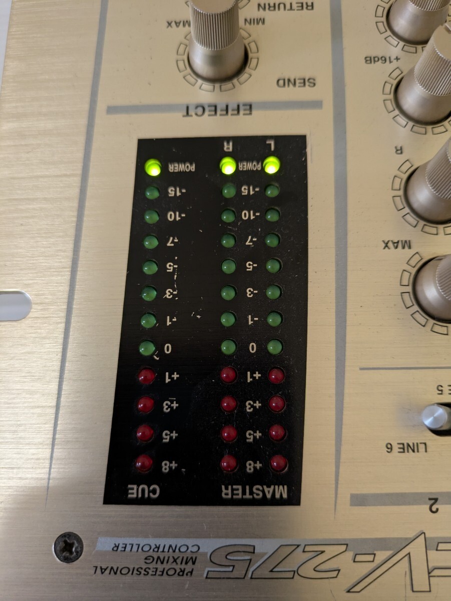Vestax PCV-275 DJ Mixer Professional Mixing Controller Silver As Is