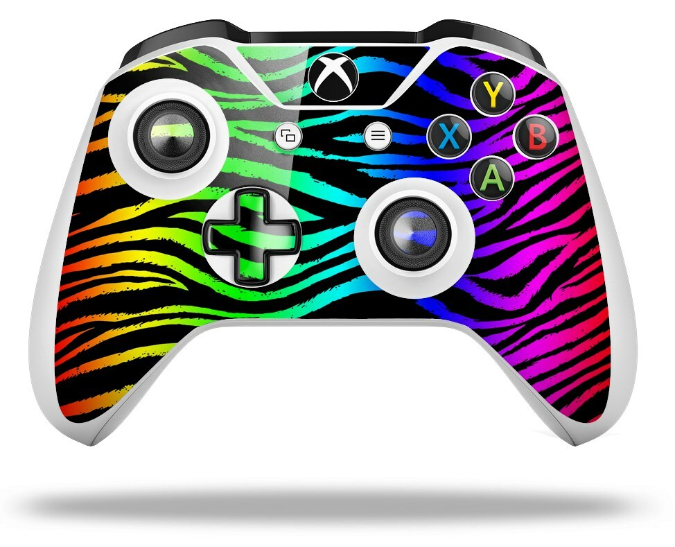 Skin for XBOX One S / X Controller Rainbow Zebra Vinyl Decal