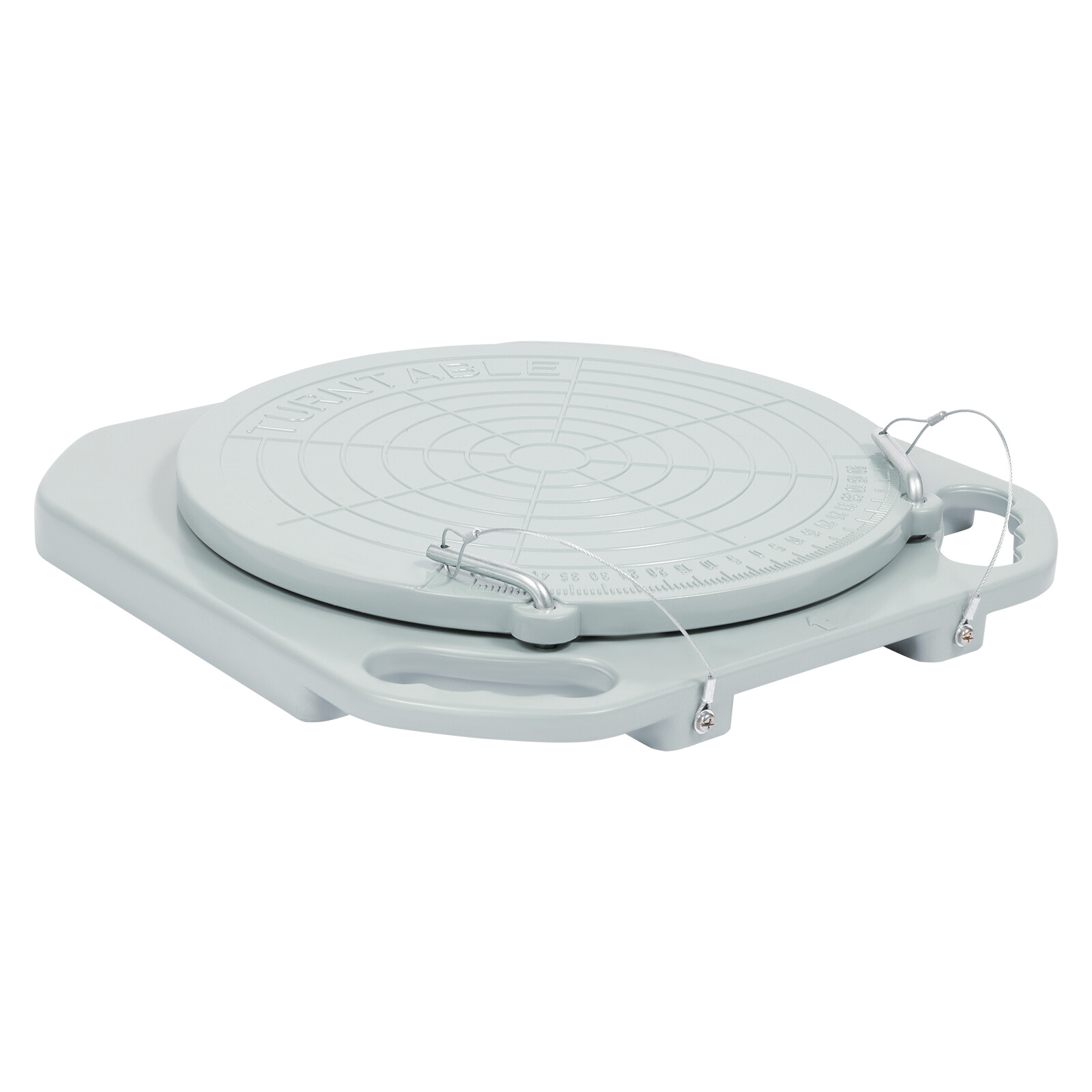2pcs 5 Ton Front End Wheel Alignment Turntable Plate 360° Rotating Plate Table