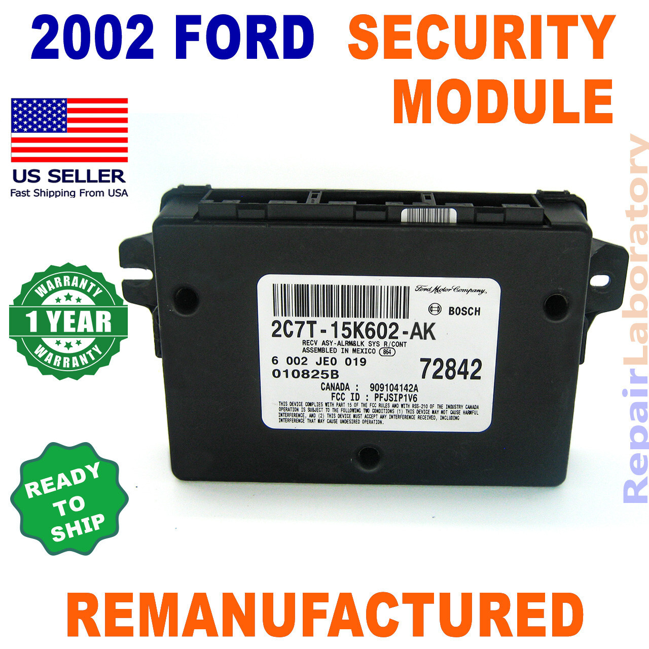 ✴REBUILT✴  2C7T-15K602-AK 2002 Ford F250 F350 Super Duty Security Module VSM