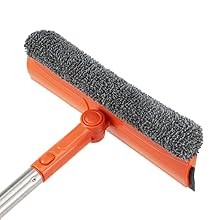 Professional 2 in 1 Window Squeegee with 68" Long Stainless Steel