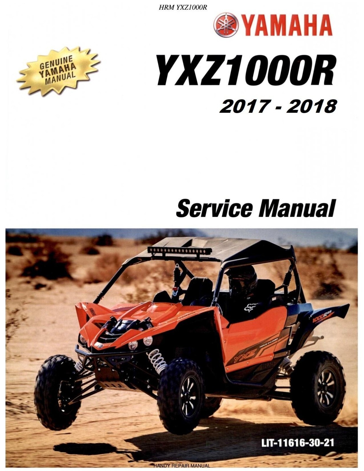 2017 2018 YAMAHA SXS YXZ1000R SS SE Full Service Shop Repair Manual CD ONLY