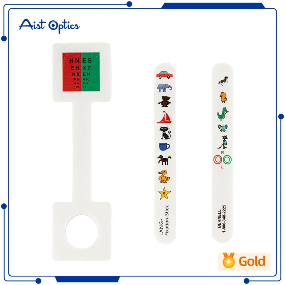 Children Fixation Stick with Red/Green Anti-Suppression Check Vision Tester