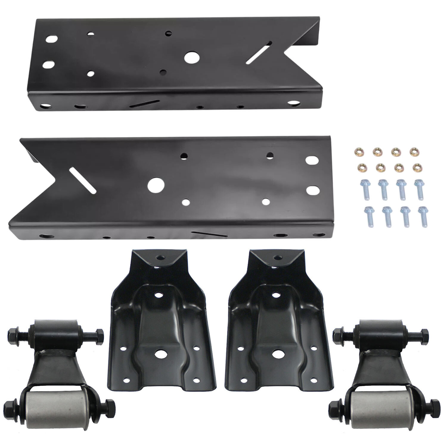 Rear Frame Repair with Shackles Hangers  for 99-14  Silverado Sierra 1500