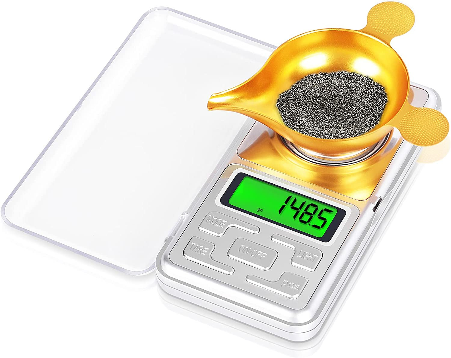 Digital Reloading Scale 1500Gn, 0.1Gn/0.005G High Precision Scale, 7 in 1 Kit