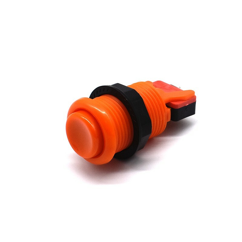 Arcade Game HAPP Style Push Button with Microswitch For JAMMA MAME DIY Orange US