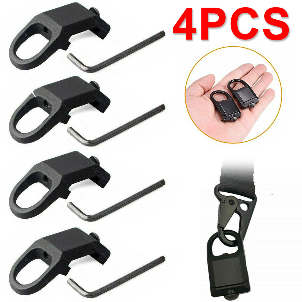 4pcs QD Rail Mount Sling Swivel Adapter Attachment Point 20mm Picatinny Adaptor