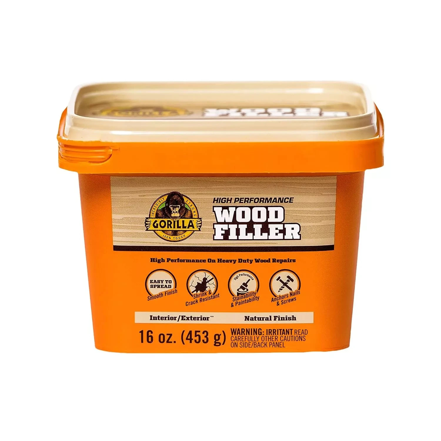 All Purpose Wood Filler, 16 Ounce Tub, Natural (Pack of 1)