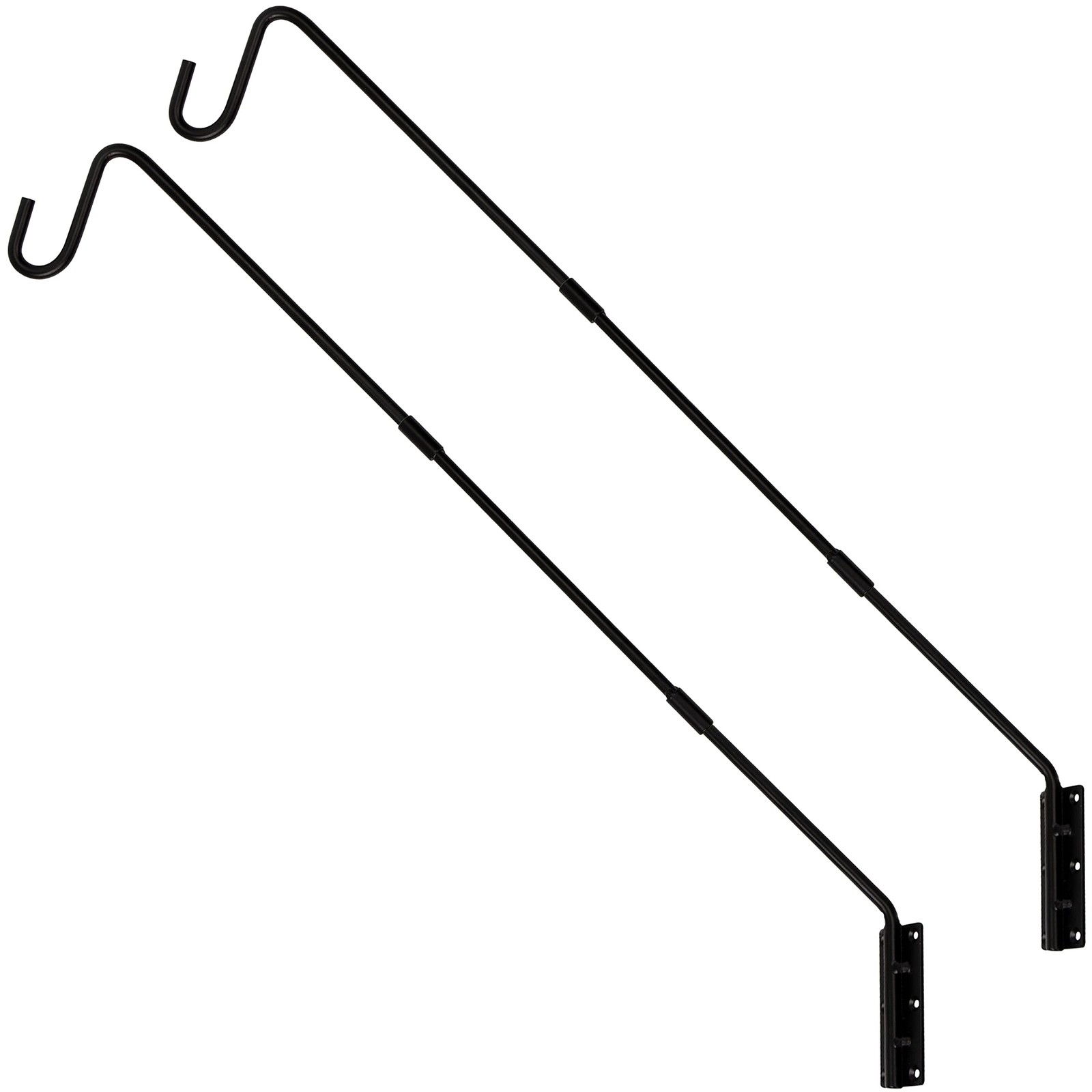 Juegoal 2 Pack Heavy Duty Deck Hook, 25 Inch or 36 Inch Wall Mounted Extended...