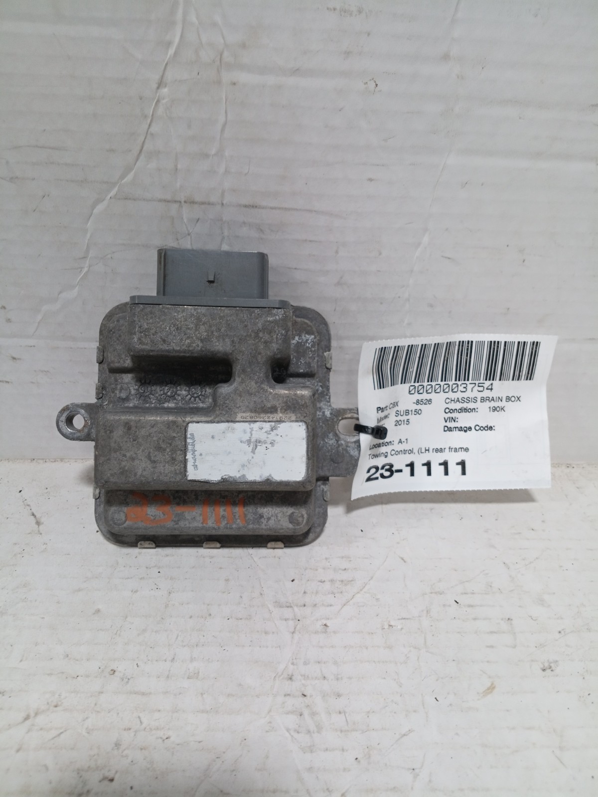 2015 CHEV/GMC SUBURBAN 1500 CHASSIS BRAIN BOX TOWING CONTROL (LH R FRAME)