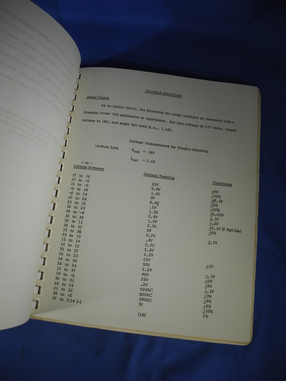 Original HLAB REGULATED POWER SUPPLY MODEL 855B INSTRUCTION AND OPERATING MANUAL