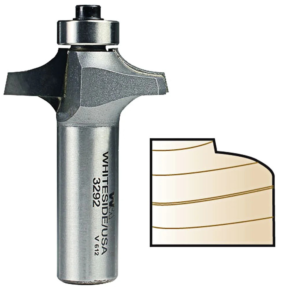 Whiteside 3292 Thumbnail Table Edge Bit 1/2 in. SH x 7/16 in. PW