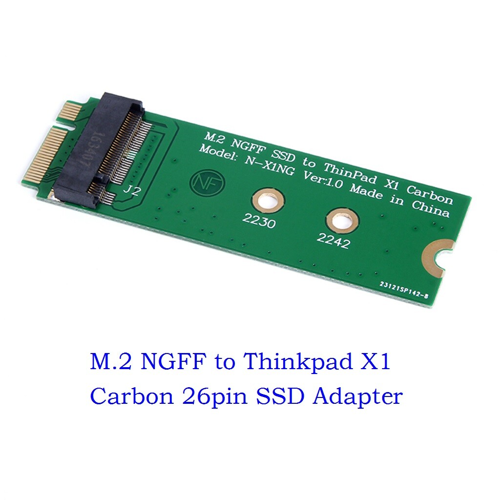 M.2 NGFF SSD to 20+6pin 26pin SSD Adapter Card for Lenovo ThinkPad X1 Carbon