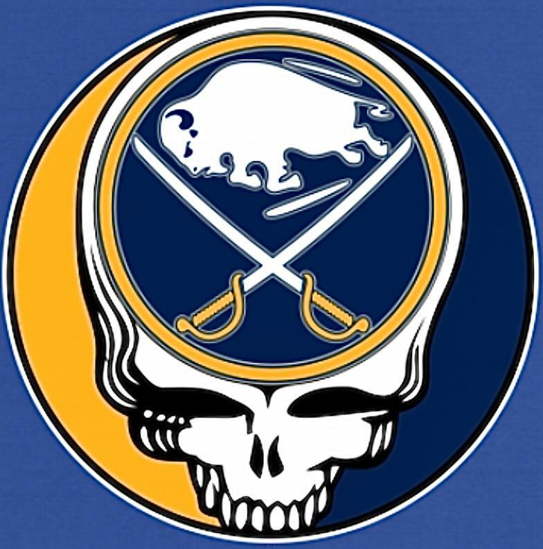 (3) Buffalo Sabres Grateful Dead Stealie Skull Vinyl Stickers 3x3 Decal