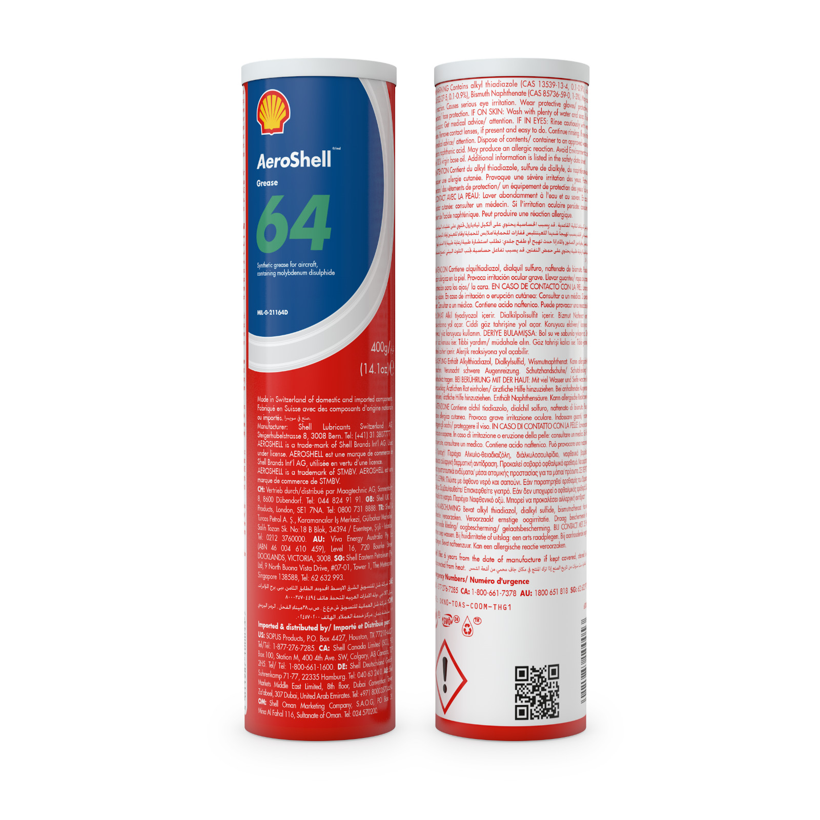 AeroShell #64 Grease - 400g Cartridge/Tube - Brand New Stock! - Free Shipping!