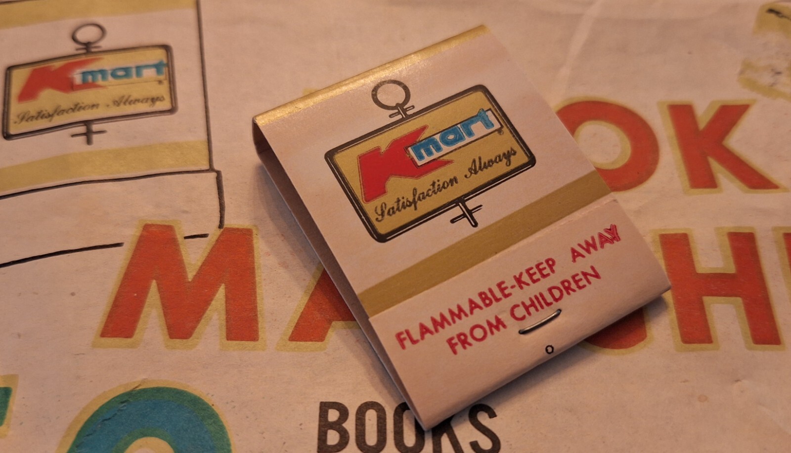 1 Kmart Matchbook - Vintage Kmart Kresge Jupiter Store Advertising Matches