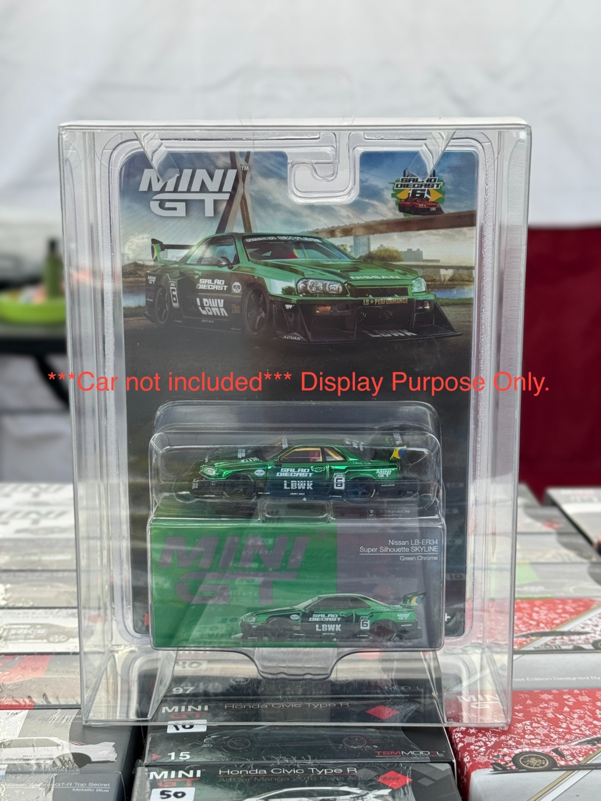 Guardtek Display Protector Case for MINIGT LBWK ER34 Skyline Brazil (5 pcs)