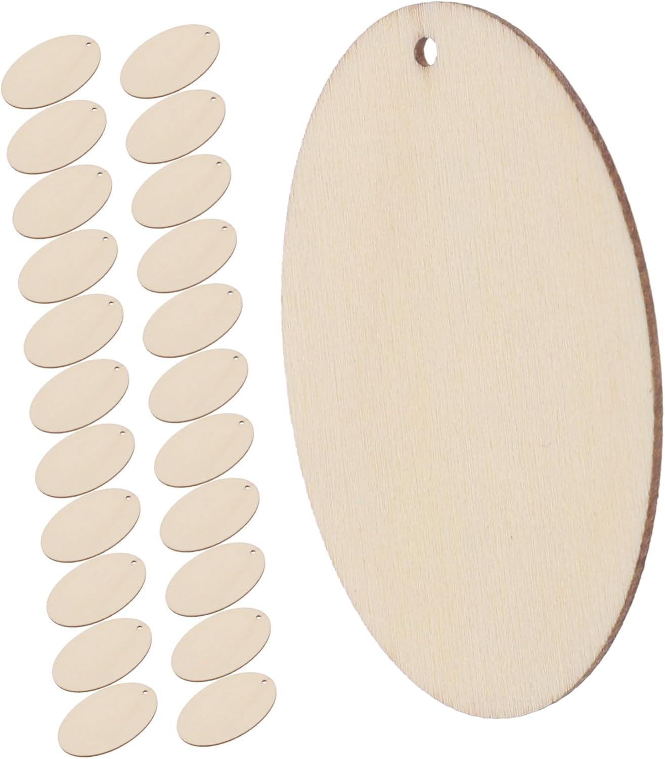 Unfinished Wood Blank Earrings 50pcs Wooden Craft Drop Dangle Earrings for DIY J