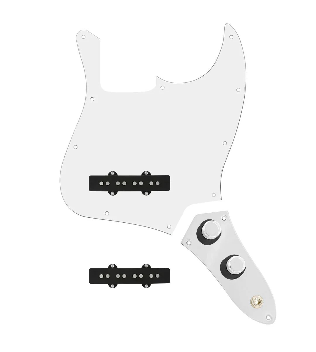 920D Custom Jazz Bass Hot Drive Loaded White Pickguard & Dome Concentric Knobs