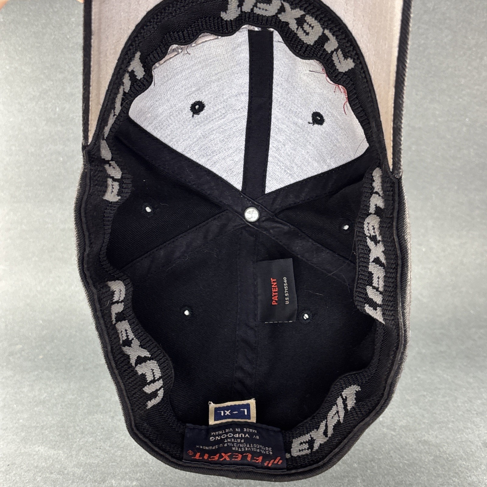 2 Dodge Racing Stripes Black Hat Cap - Hash Rally Stripes - Black and Grey