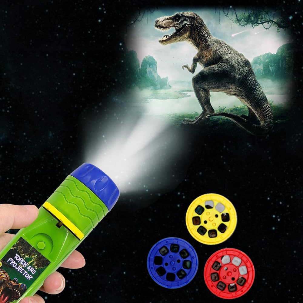 Pup Go Dinosaur Kids Flashlight Projector Torch with 3 Discs 24