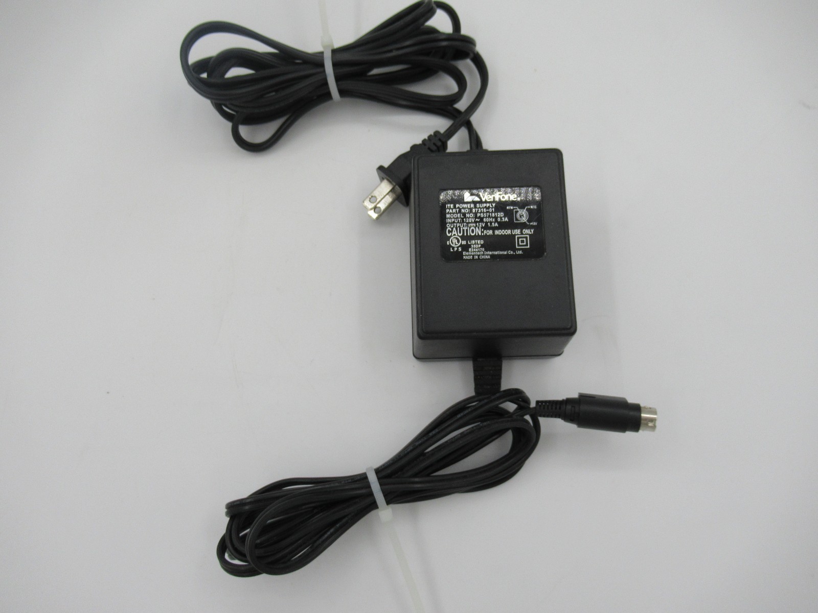 VeriFone Power Supply For Epson TM-U220PB M188B Receipt Printer Tested "Look"