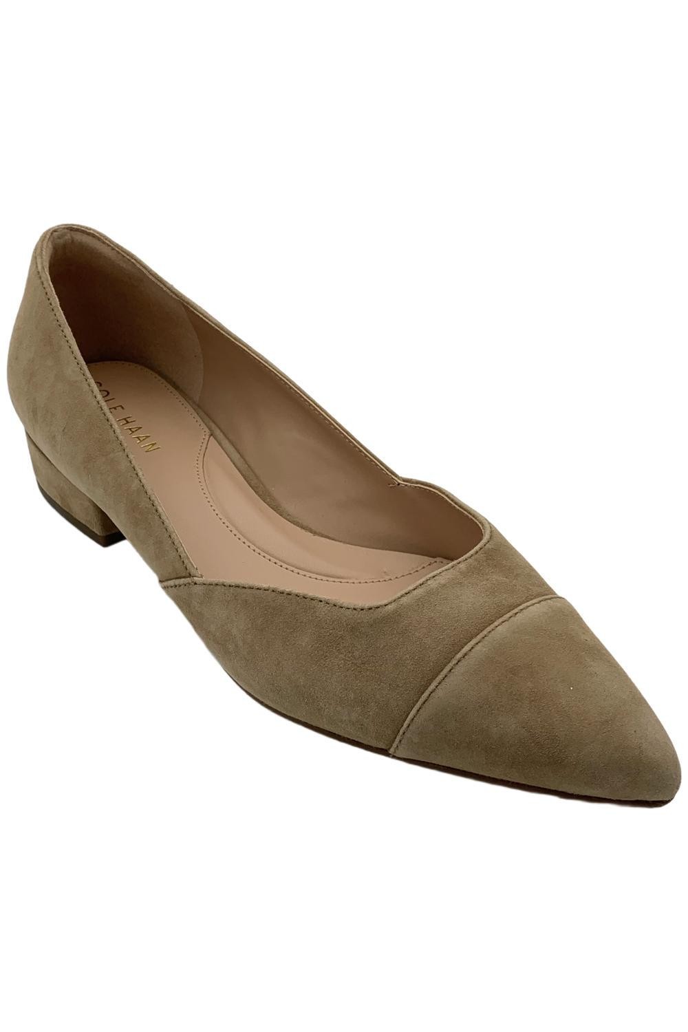 Cole Haan Women's Vanessa Skimmer Leather Whiskey Suede