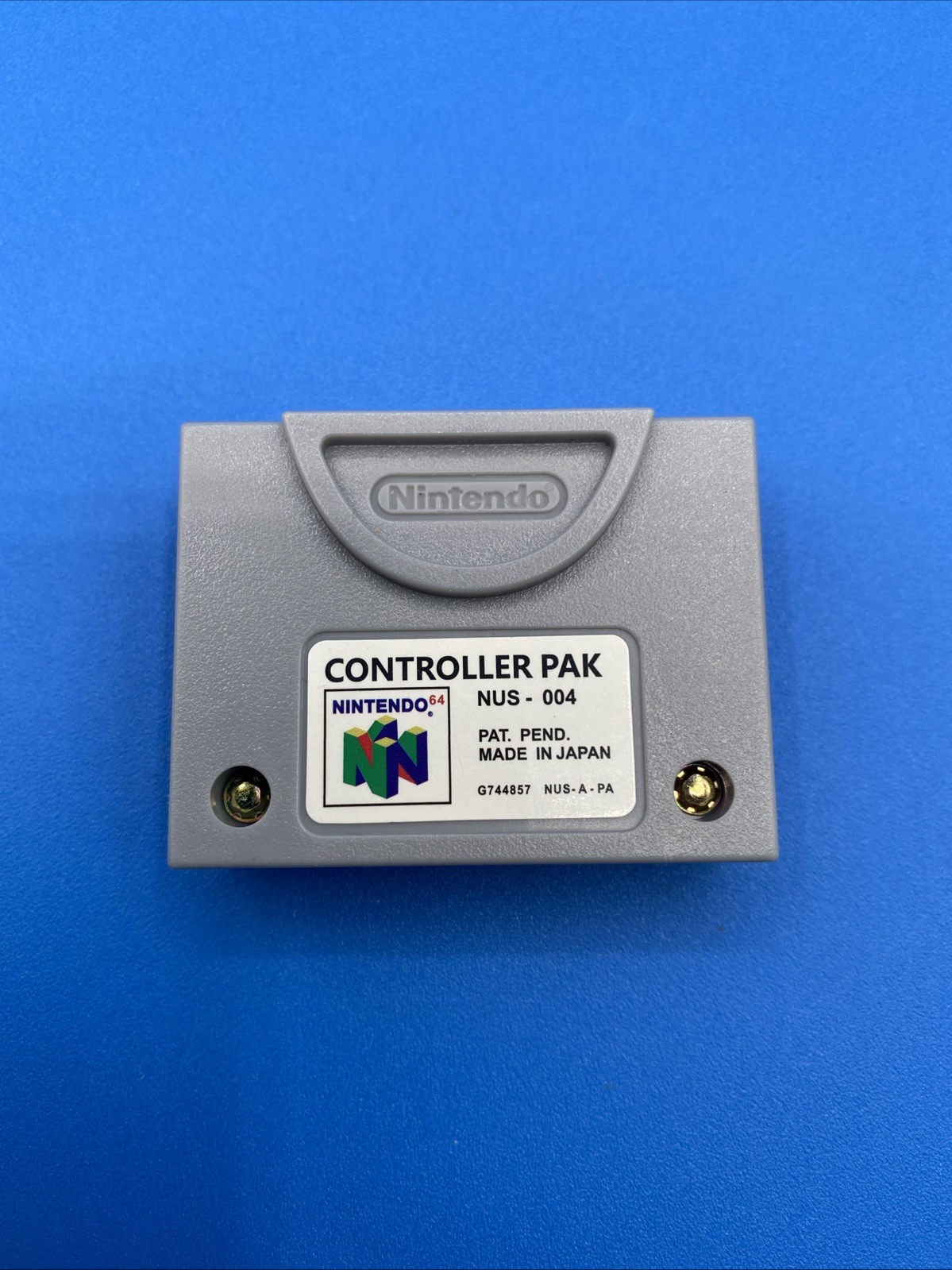 Nintendo 64 Controller pak pack NUS-004 N64 Memory Card