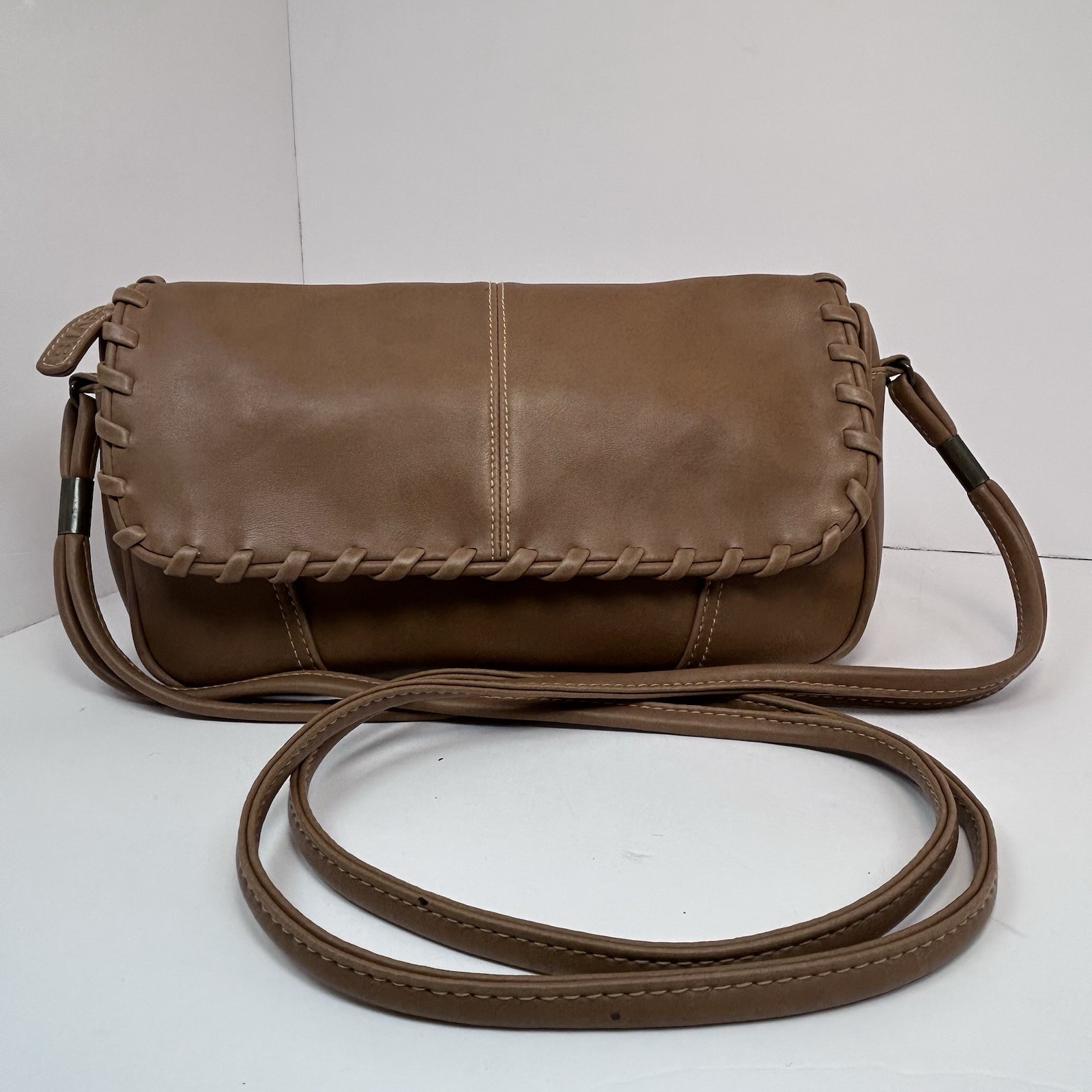 Levi’s Brown Whipstitch Crossbody Bag Y2K Vintage Style Purse