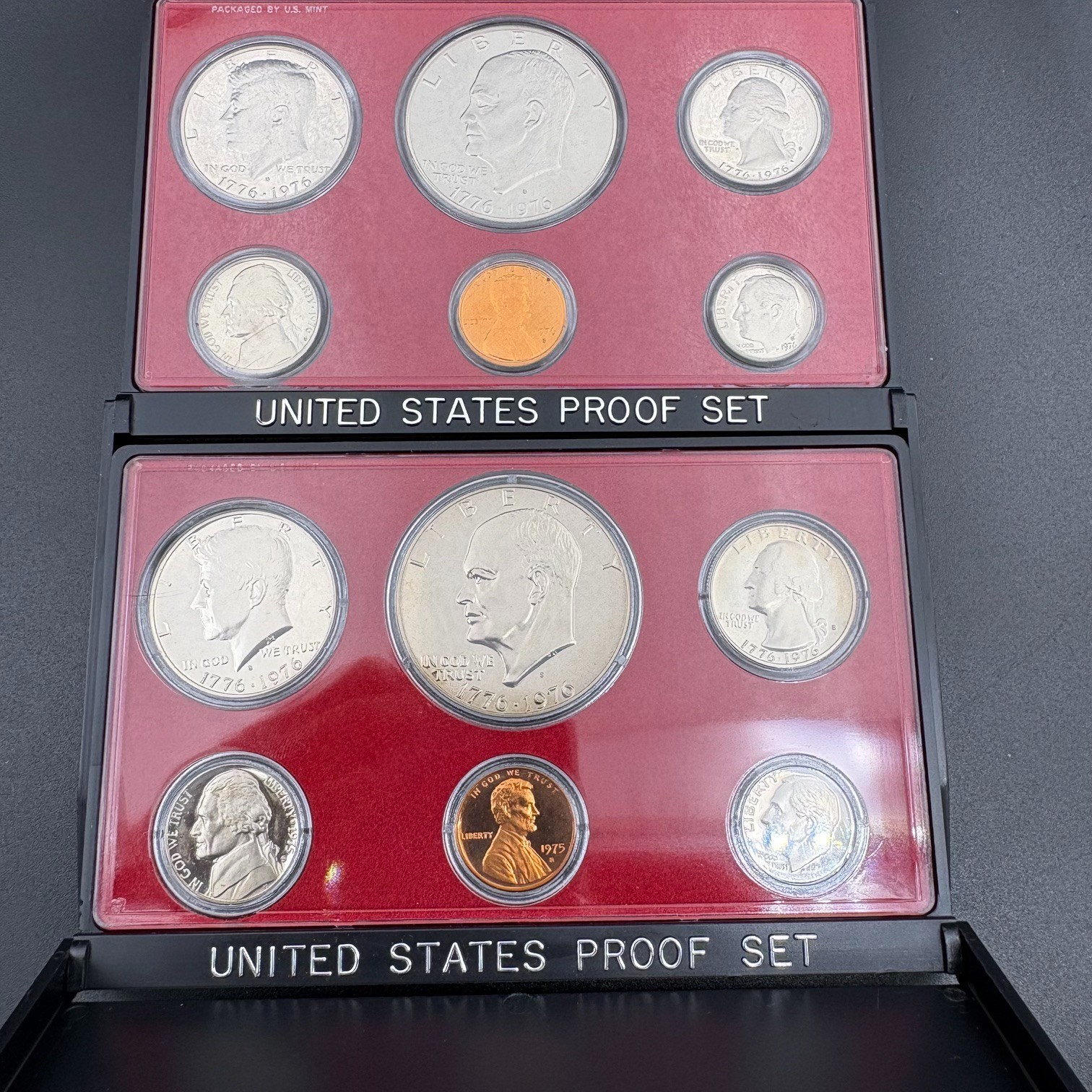 Four US Proof Sets 1974 1975 + Two 1976