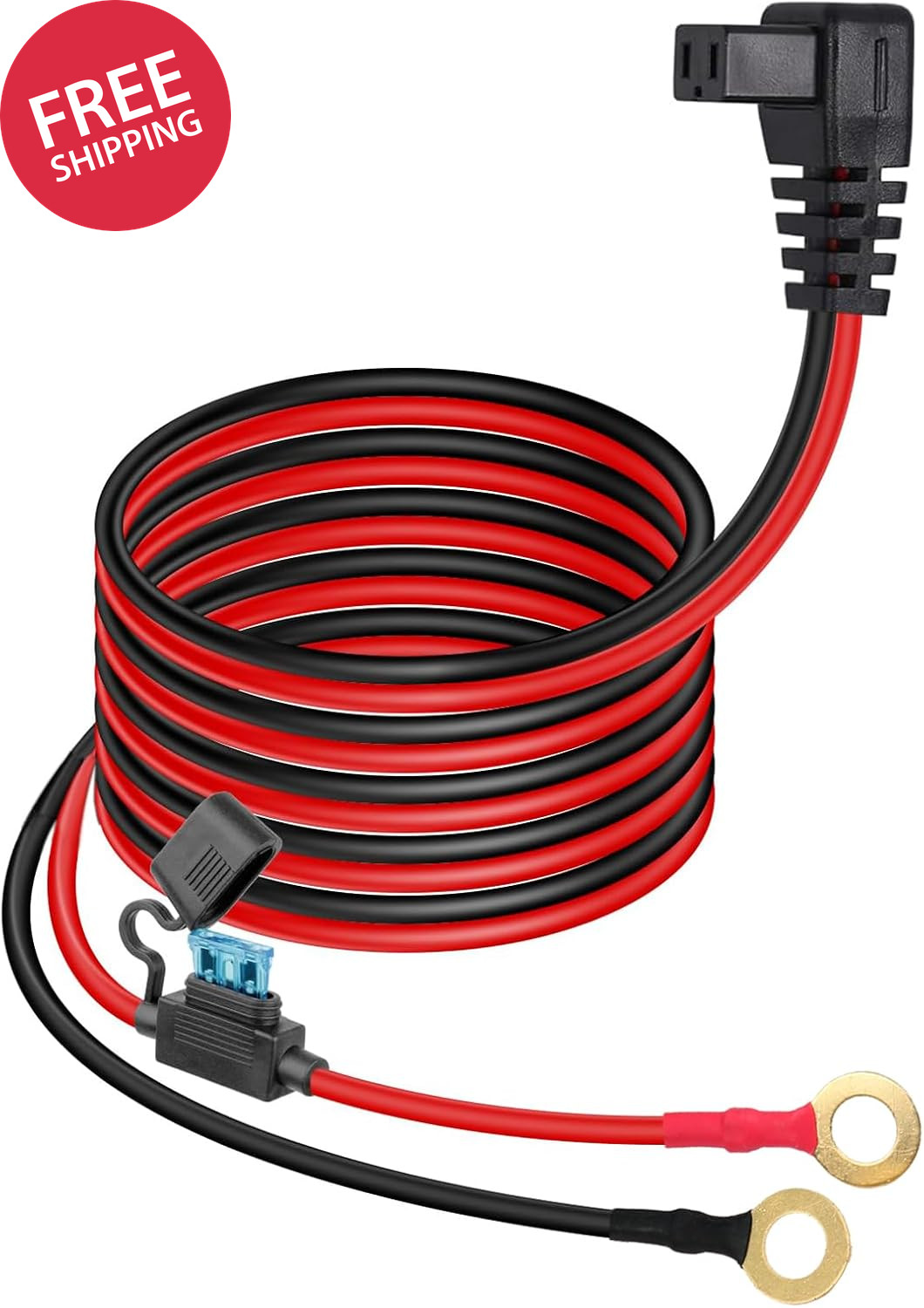12V DC Power Cord Cable for Car Fridge, Compatible with Alpicool, COSTWAY, ARB,