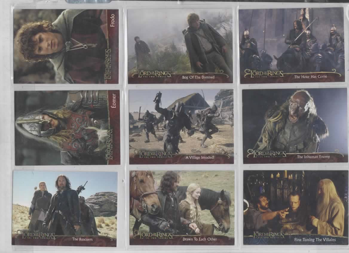 8C6-1 NEW UNCIRCULATED LORD of the RINGS CARDS Two Towers Singles 2002