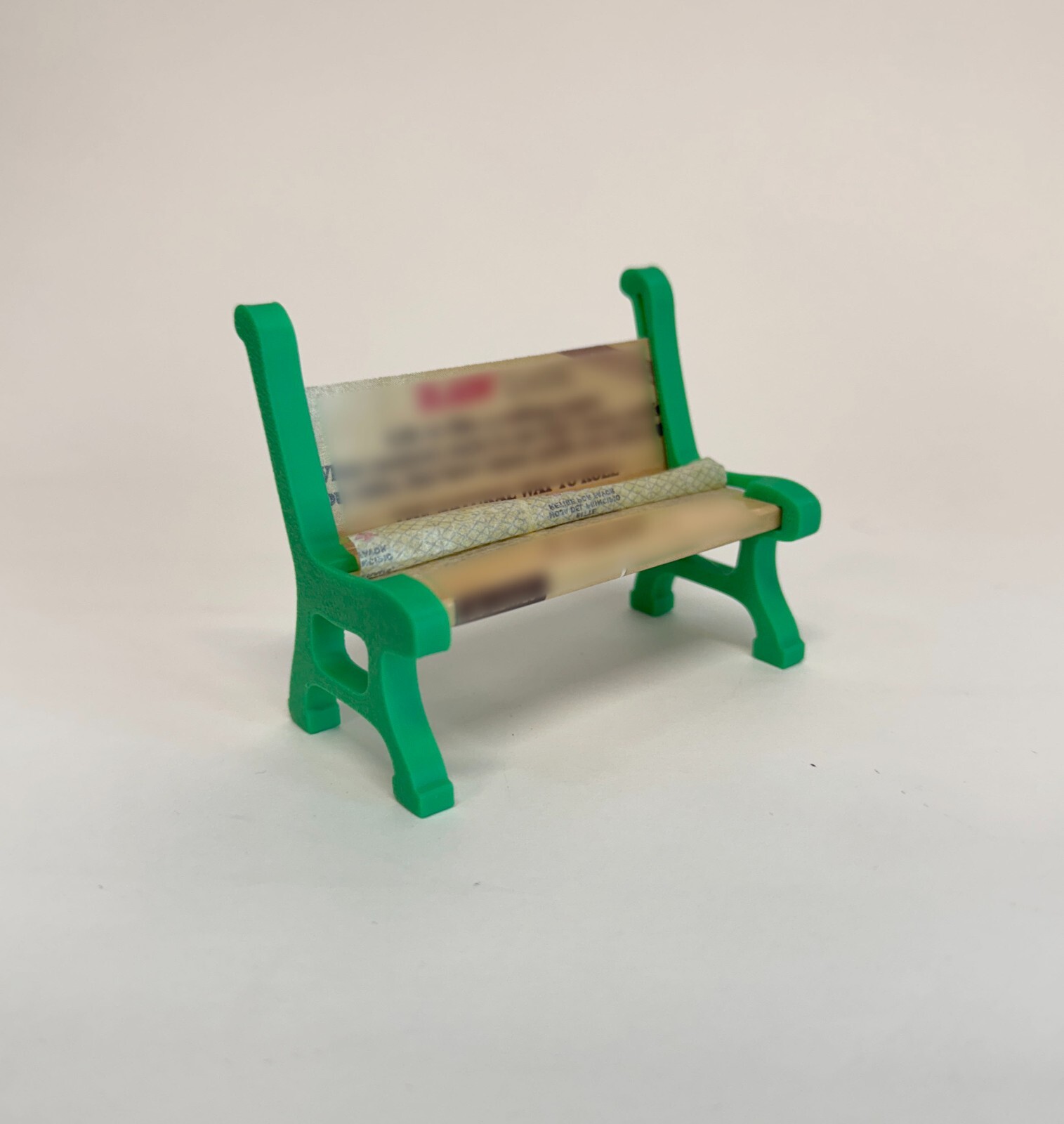 3D-Printed Rolling Paper Bench Holder - Unique Miniature Display Stand