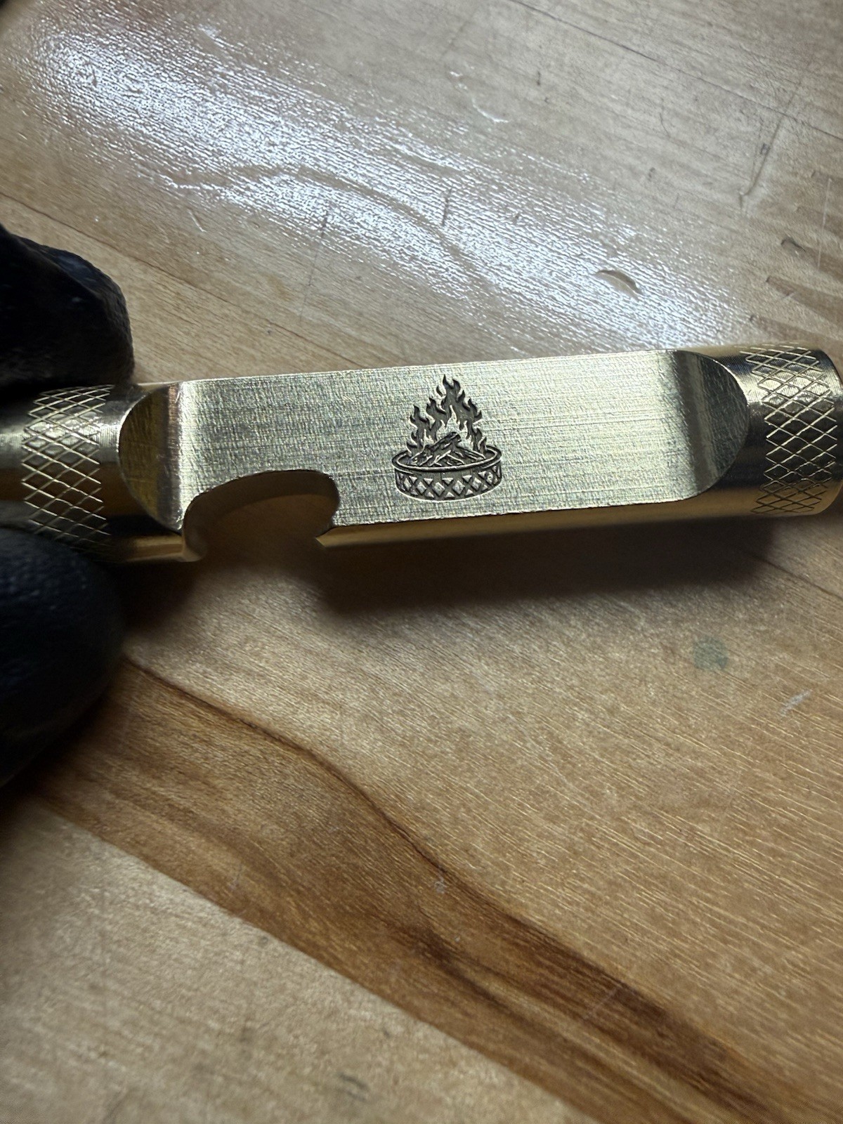 CNC Divot Tool- Solid Brass Bottle Opener! Made in USA! Laser Engraved!