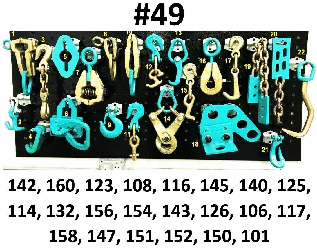 SET#49 - 22 PIECE PULLING TOOLS AND CLAMPS AUTO BODY FRAME MACHINE HEAVY DUTY