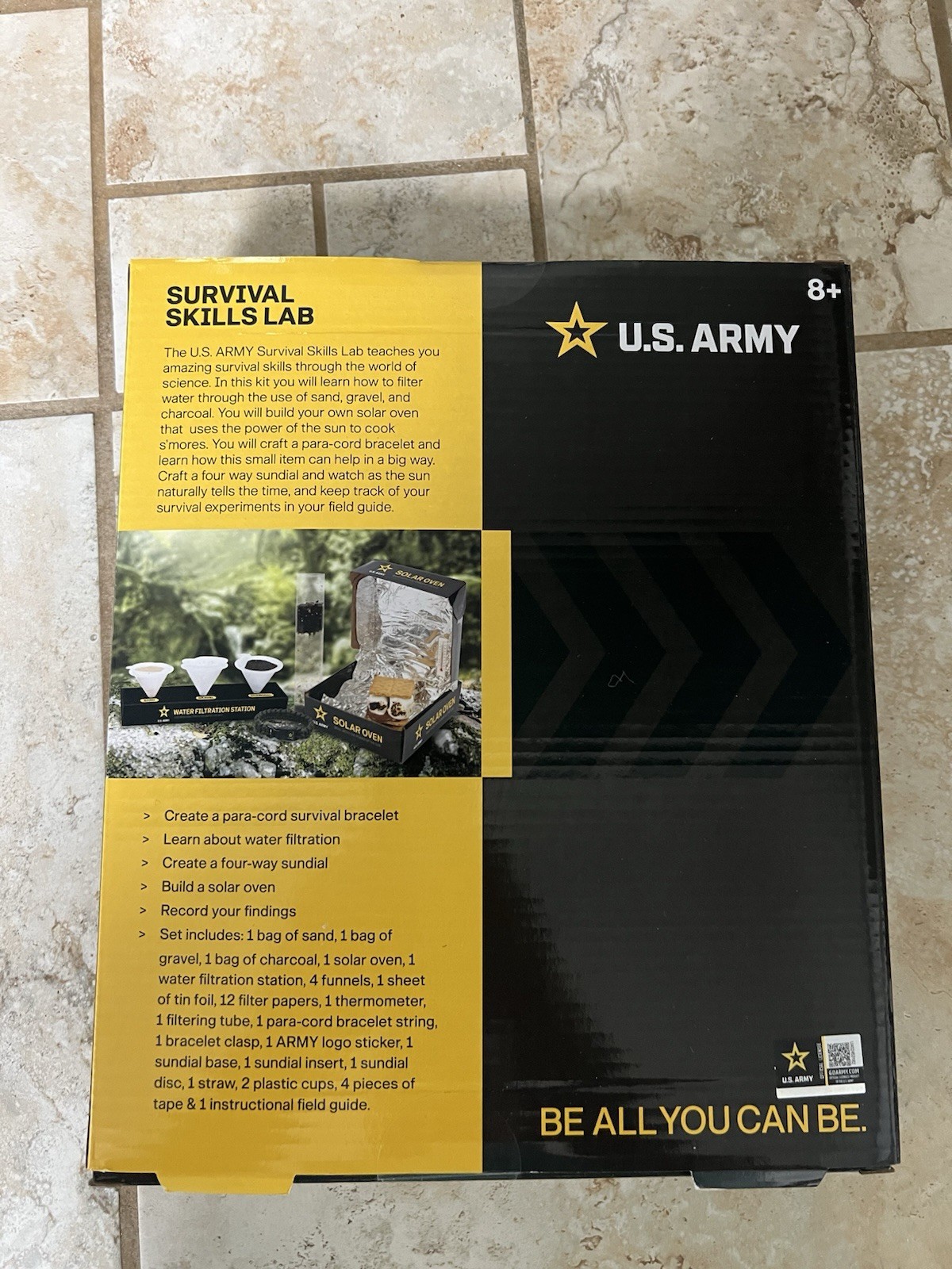 New Unopened US ARMY Survival Skills Lab Kids STEM Learning Kit.