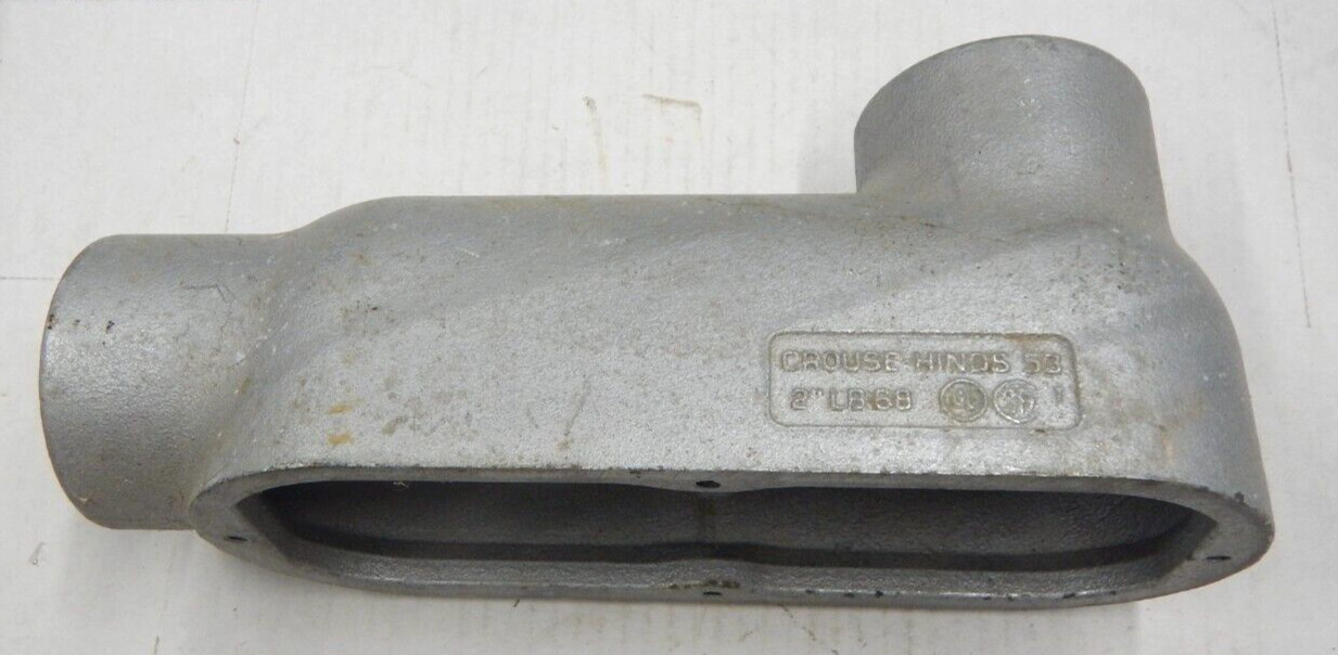 Crouse-Hinds LB68 2" "LB" Conduit Outlet Body Rigid Threaded NEW