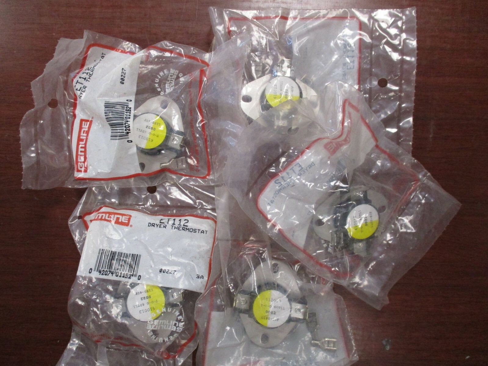 Gemline T-0-D60T11 ET112 Dryer Thermostat Switch (Lot of 5)