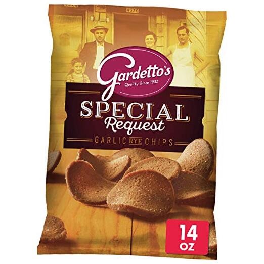 , Roasted Garlic Rye Chips, 14 oz
