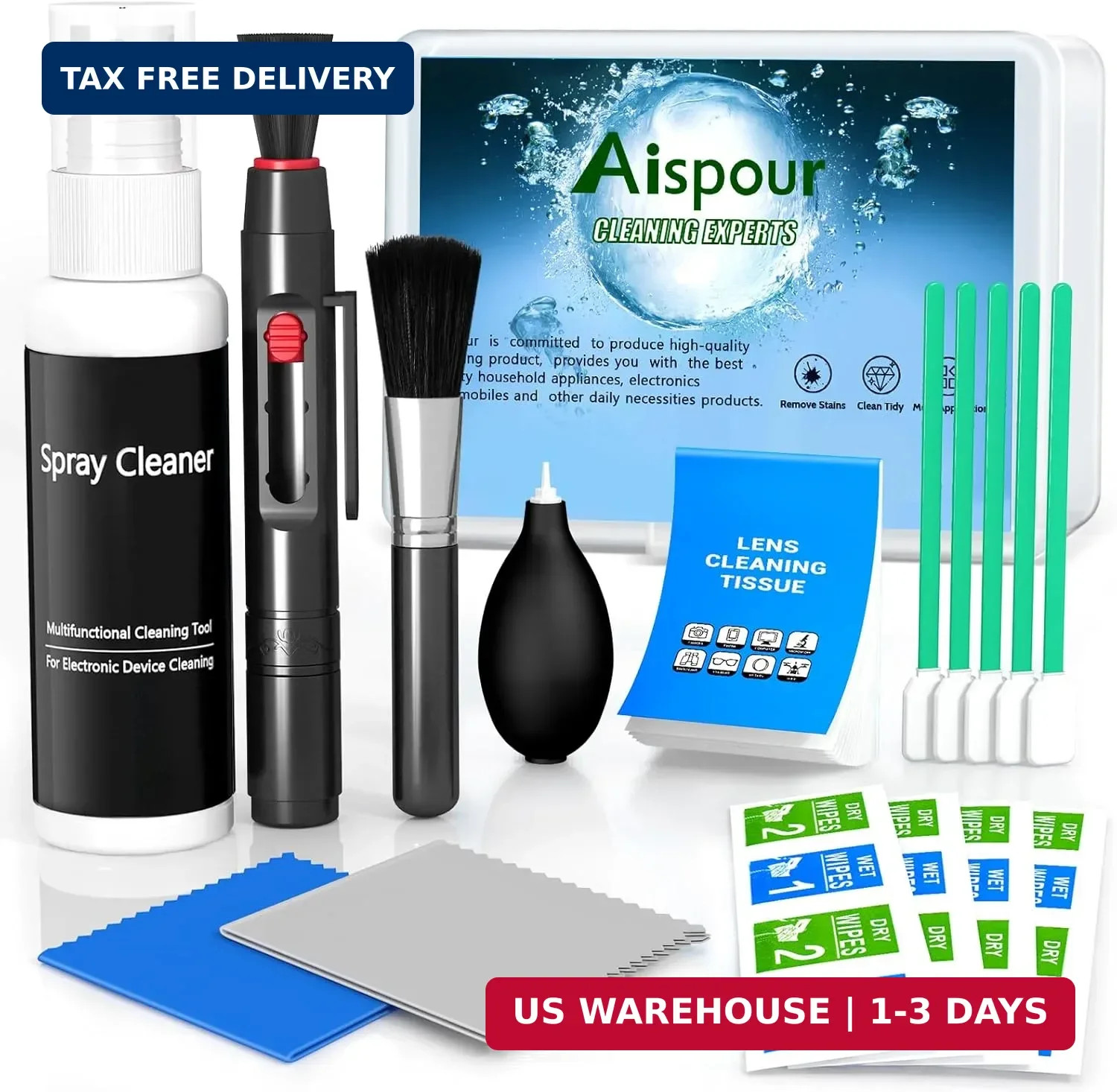 Aispour Camera Lens Cleaning Kit, 10-in-1 Camera Cleaning Kit, Camera Lens Clean
