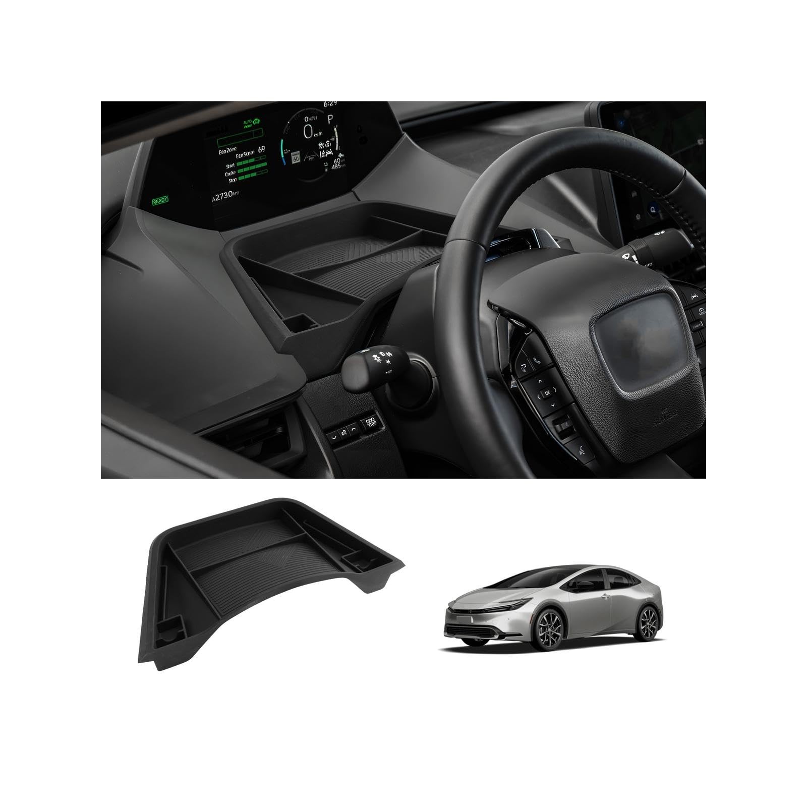 Dashboard Storage Tray Silicone Behind Screen Organizer for 2023 2024 2025