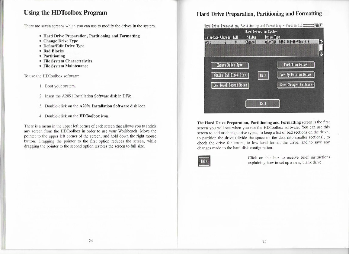 Commodore Amiga 2000 HD Operator's Manual