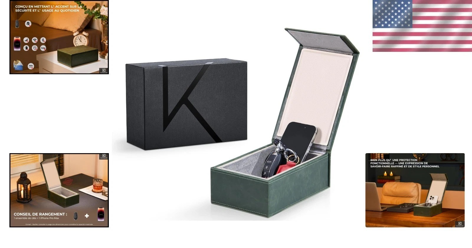 KK7 Faraday Box for Key Fobs | Signal Shielding Storage