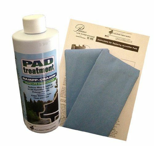 Dampp-Chaser Piano Humidifier Treatment 8 oz Bottle with 2 Replacement Pads