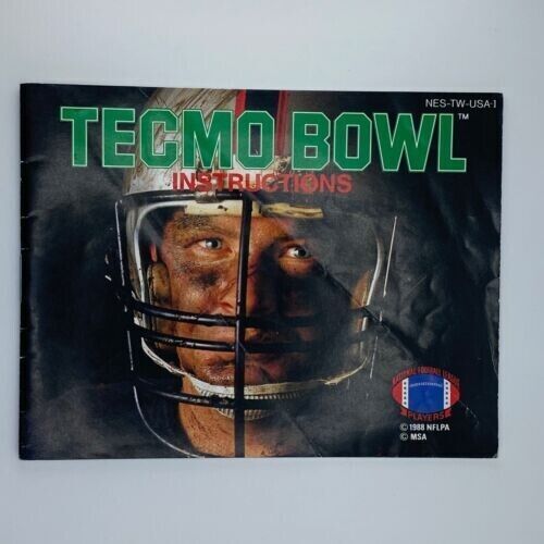Tecmo Bowl (Nintendo Entertainment System) Instruction Booklet Manual ONLY
