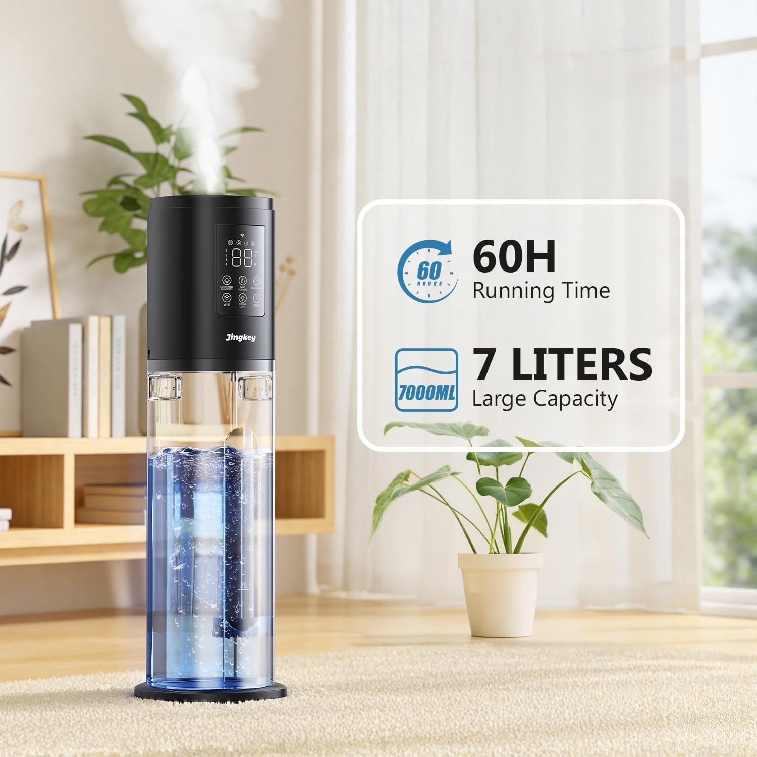 Humidifier Large Room 7L Smart App Remote Control Automatic Modes